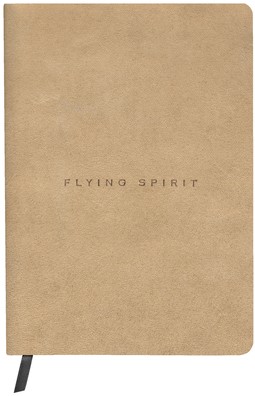 uit Schat Vel Notebook Flying Spirit A5 gelijnd 90gr glansend leer Beige |  Kantoorvakhandel